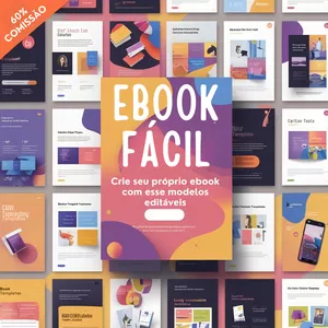 Imagem de capa para o Ebook Ebook Fácil - Templates de eBook para Canva