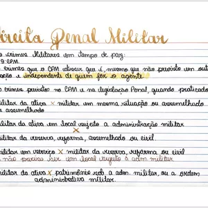 Imagem de capa para o Ebook Flashcards de direito penal militar 