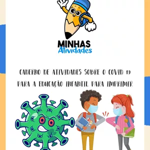 Imagem de capa para o Ebook Caderno de Atividades Sobre o Covid 19 para a Educação Infantil