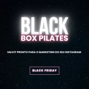 Imagem de capa para o Curso online Black Box Pilates - Kit pronto para seu Instagram