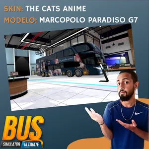 Imagem de capa para o Curso online Skin The Cats Anime - Marcopolo Paradiso G7