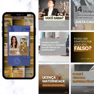 Imagem de capa para o Curso online MINI PACK CANVA TRABALHISTA