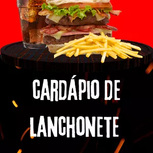 Imagem de capa para o Ebook 15 CARDÁPIOS DE LANCHONETE EDITÁVEIS