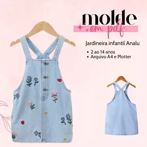 Imagem de capa para o Ebook MOLDE EM PDF - JARDINEIRA INFANTIL ANALU