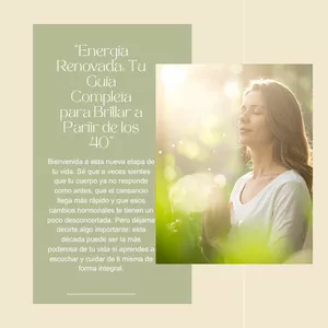 Imagen de portada para Ebook Energía Renovada Tu Guía para Brillar a Partir de los 40+