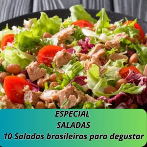 Imagem de capa para o Ebook ESPECIAL SALADAS