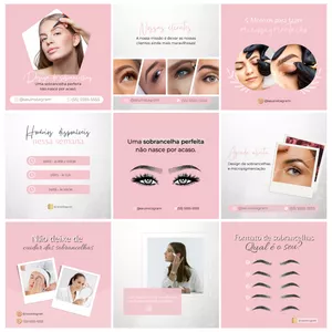 Imagem de capa para o Curso online Canva Pack Design de Sobrancelhas