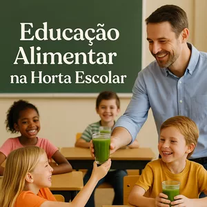 Educação Alimentar na Horta Escolar.