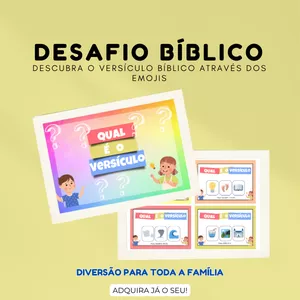 Imagem de capa para o Ebook Desafio Bíblico - Qual é o Versículo Bíblico