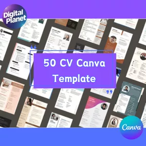 Cover image for Online course 50 Customizable Canva Resume Templates - Modern, Professional Designs for Job Seekers | Instant Download