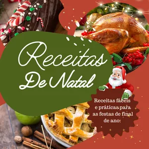Imagem de capa para o Ebook Receitas de Natal