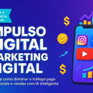 Imagem de capa para o Curso online Impulso Digital — Marketing Digital