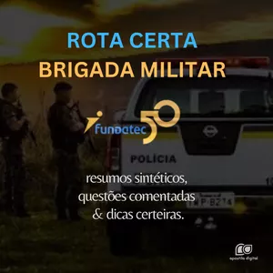 Imagem de capa para o Ebook Apostila digital Rota Certa Brigada Militar 2025