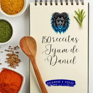 Imagem de capa para o Ebook 150 receitas Jejum de Daniel com cardápio sugestivo