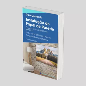 Imagem de capa para o Ebook Curso de Instalação de Papel de Parede