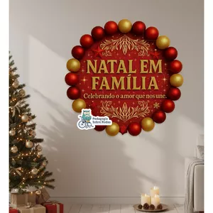Imagem de capa para o Ebook 🎄 Painel 3D Natal em Família 🎄