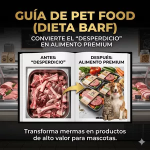 Imagen de portada para Ebook 🐶 Guía de Pet Food (Dieta BARF): Convierte el "Desperdicio" en Alimento Premium