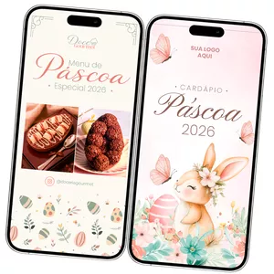 Imagem de capa para o Curso online Cardápio de Páscoa Pronto para Editar (Canva)