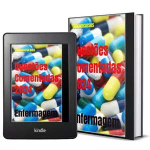 Imagem de capa para o Ebook Questões Comentadas de Enfermagem 2024