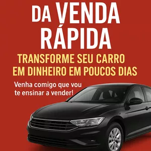 Imagem de capa para o Ebook vendas de automoveis rapido e pratico!