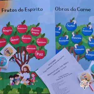 Imagem de capa para o Ebook 🍎 Fruto do Espírito x Obras da Carne🐍