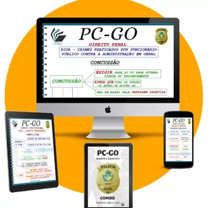 Imagem de capa para o Curso online COMBO PC-GO: Agente e Escrivão