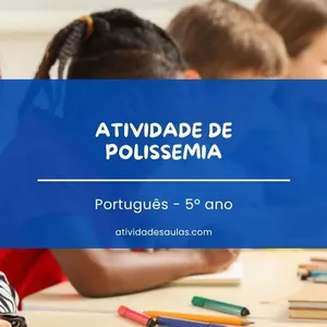 Imagem de capa para o Ebook Atividade de Língua Portuguesa: Polissemia e Sentidos das Palavras - 5º Ano