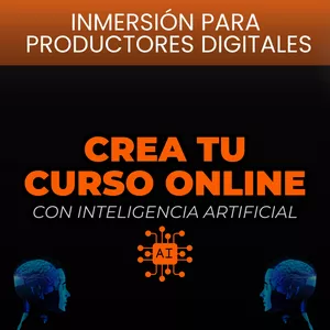 Imagen de portada para Curso online Inmersión: Crea tu curso online con IA