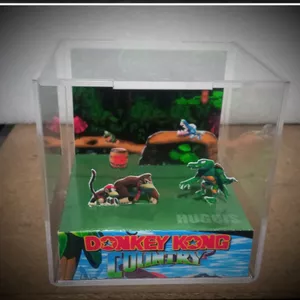 Imagen de portada para Ebook Diorama cubo Donkey Kong - Country (Plantilla)