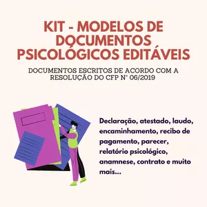 Imagem de capa para o Curso online MODELOS DE DOCUMENTOS PSICOLÓGICOS EDITÁVEIS