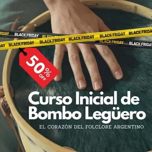 Imagen de portada para Curso online Curso Inicial de Bombo Legüero: El Corazón del Folclore Argentino - 50% OFF