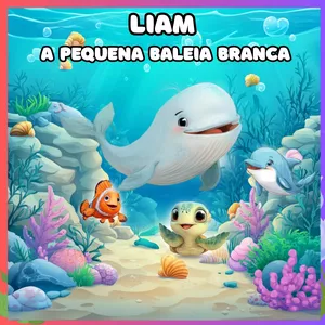 Imagem de capa para o Ebook LIAM - A Pequena Baleia Branca