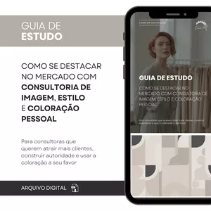 Imagem de capa para o Ebook COMO SE DESTACAR NO MERCADO DE CONSULTORIA DE IMAGEM, ESTILO E COLORAÇÃO PESSOAL