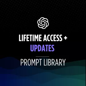 Cover image for Online course Lifetime Access + Updates (Prompt Library)