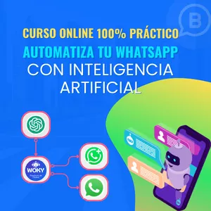 Imagen de portada para Curso online Automatiza tu WhatsApp con Inteligencia Artificial