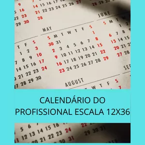 Imagem principal do produto Calendário para profissionais escala 12x36
