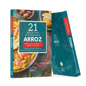 Imagem de capa para o Ebook 21 receitas descomplicadas de Arroz, para você que não sabe cozinhar!