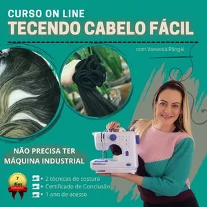 Imagem de capa para o Curso online Tecendo Cabelo Fácil 