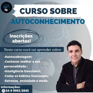 Imagem do curso Autoconhecimento, liberdade e bem estar para o seu desenvolvimento pessoal.