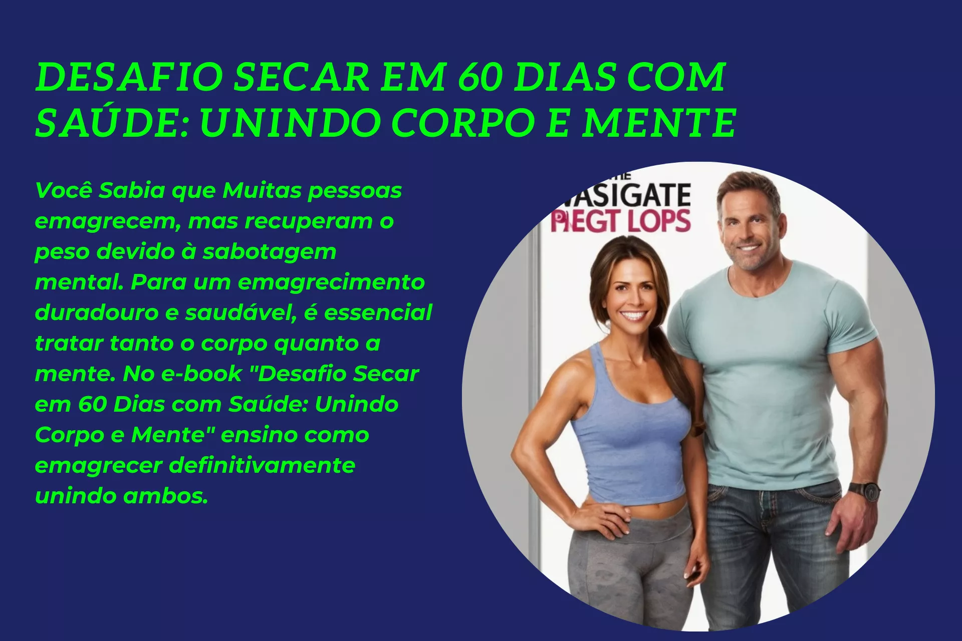 E-book Desafio Secar em 60 Dias com Saúde: Unindo Corpo e Mente