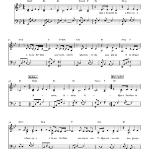 Imagem de capa para o Ebook A Benção  ( The Blessing ) - Gabriel Guedes &amp; Nívea Soares - Piano - Cifra  - Melodia e Letra