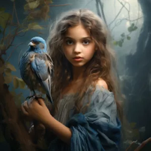 Imagem de capa para o Ebook A menina e o pássaro Azulão