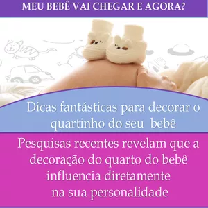 Imagem de capa para o Ebook Dicas fantásticas para decorar o quartinho  do seu  bebê