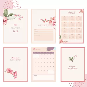 Imagem de capa para o Ebook Planner 2023 "É tempo de florescer"