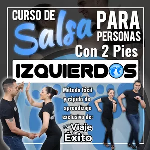 Imagen de portada para Curso online Curso de Salsa para personas con 2 pies izquierdos
