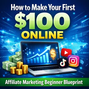 Cover image for Ebook How to Make Your First $100 Online With Affiliate Marketing (Beginner Blueprint)