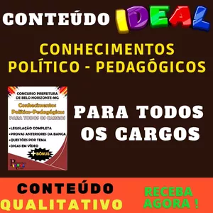 Imagem principal do produto Conhecimentos Políticos-Pedagógicos BELO HORIZONTE-MG