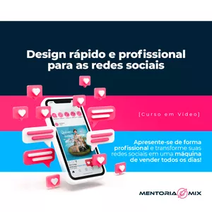 Imagem de capa para o Curso online Curso em Vídeo: Design Rápido e Profissional para as Redes Sociais