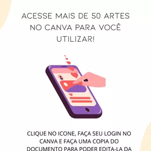 Imagem de capa para o Ebook + DE 50 ARTES PRONTAS PARA INSTAGRAM