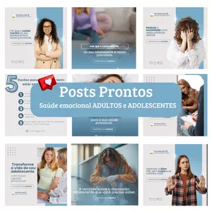 Imagem de Post Arte Saúde emocional ADULTOS e ADOLESCENTES  criado por Ariane na hotmart